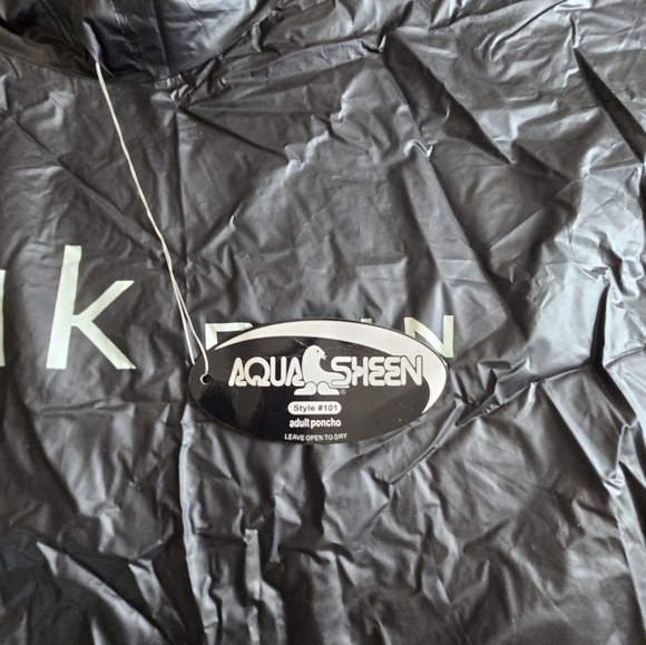 Black Rain Jacket for Men - Picture 4 of 5